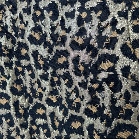 Anthropologie Hutch Metallic Leopard Jacquard Blouse - Picture 3 of 11